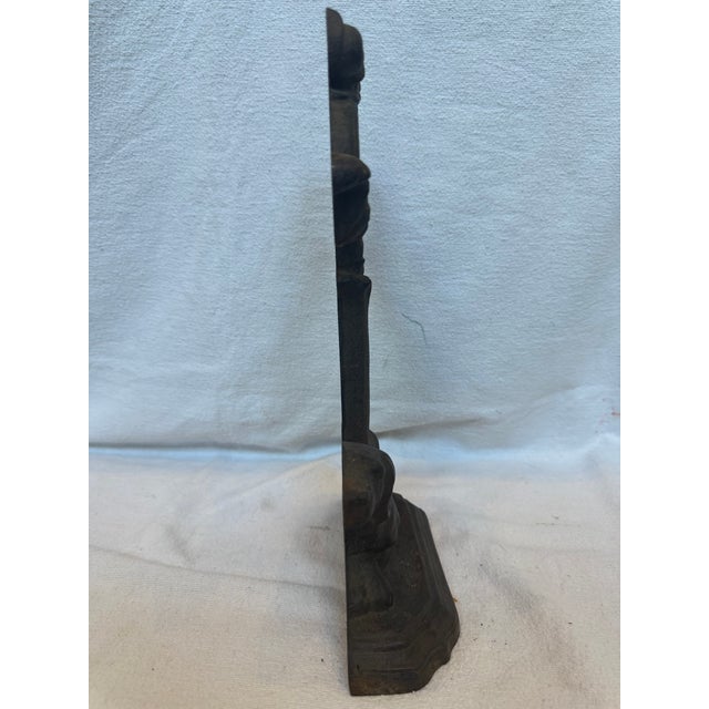 Late 19th Century Victorian Cast Iron Lab Door Stop For Sale - Image 5 of 9