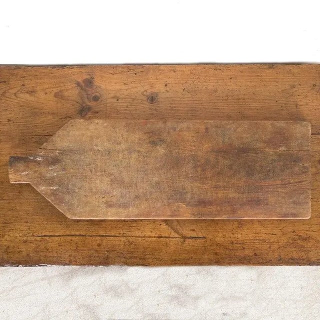 Wood Large 19th Century Antique French Cheese Board or Cutting Board For Sale - Image 7 of 8