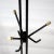 Mid-Century Black Metal & Brass Sputnik Style Coat Stand, 1950s For Sale - Image 6 of 9