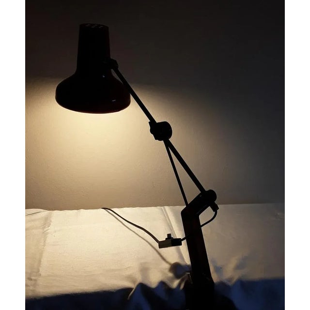 Metal All -Sided Adjustable Desk Lamp with Clamping Foot, 1970s For Sale - Image 7 of 8