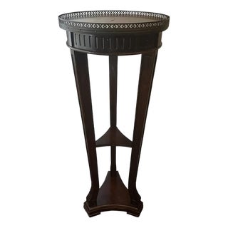 Antique Pedestal Dark Mahogany For Sale