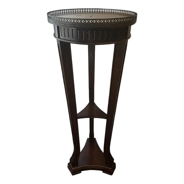 Antique Pedestal Dark Mahogany For Sale
