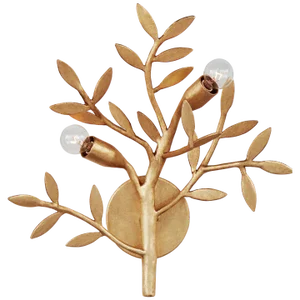 Julie Neill for Visual Comfort Signature Mandeville Sconce in Antique Gold Leaf