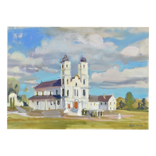 Valery Bayda, Aglona, 2020, Oil Painting on Canvas For Sale