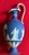 Antique 19th century Wedgwood dark blue jasperware oinoche vase, Urn or ewer. Decorated with Apollo leading the Muses...