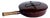 Vintage Dansk Kobenstyle Brown Enamel Skillet Pan and Lid Designed by Jens Quistgaard, 2 Piece Set For Sale