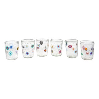 Italian Modern Drinking Set by Mariana Iskra for Ribes, Set of 6 For Sale
