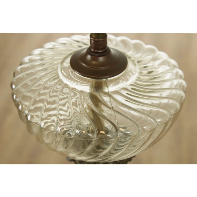 Antique 19th Century French Bronze Astral Table Lamp For Sale - Image 12 of 13