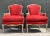 Vintage Carved Wood Upholstered Bergere Chairs - A Pair For Sale - Image 10 of 12