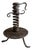 18th Century Alpine Iron Spiral Candleholder, 1730s For Sale