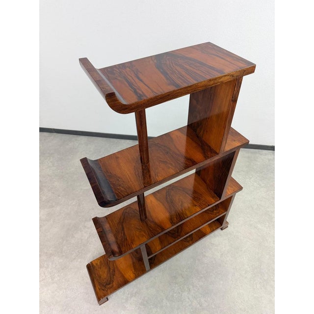Wood Antique Art Deco Stepped Shelves or Room Dividers, 1940s, Set of 2 For Sale - Image 7 of 13