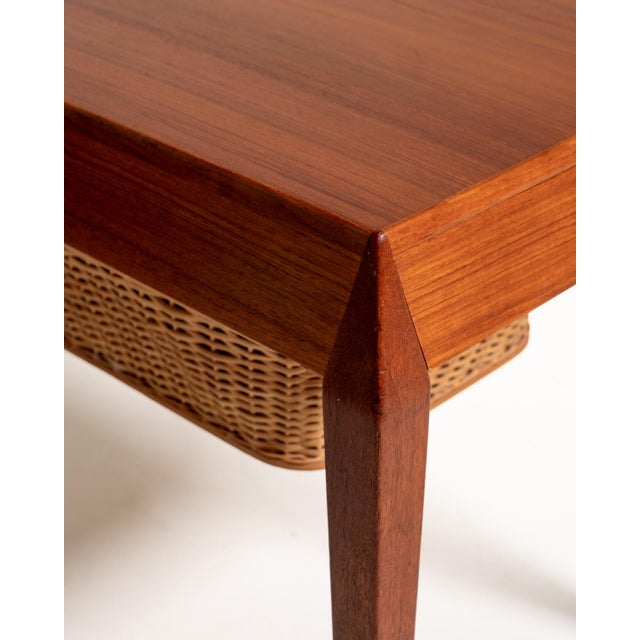 Wood Model 35 Bedside Tables by Severin Hansen for Haslev, 1960s, Set of 2 For Sale - Image 7 of 14