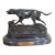 Solid Bronze “Pointer” Sculpture on Marble After French Sculptor p.j. Mêne For Sale