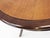 3-Legged Center Table with Swivel Top in Walnut and Leather by Paolo Buffa, Italy, 1940s For Sale - Image 6 of 9