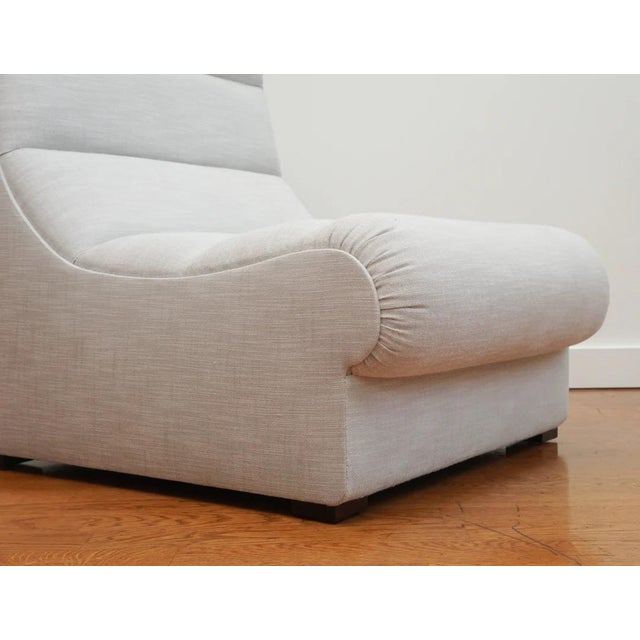 Modern Camille Slipper Chair, Natural For Sale - Image 3 of 3