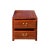 Chinese Oriental Brown Stain 2 Drawers End Table Nightstand Cabinet For Sale - Image 3 of 6