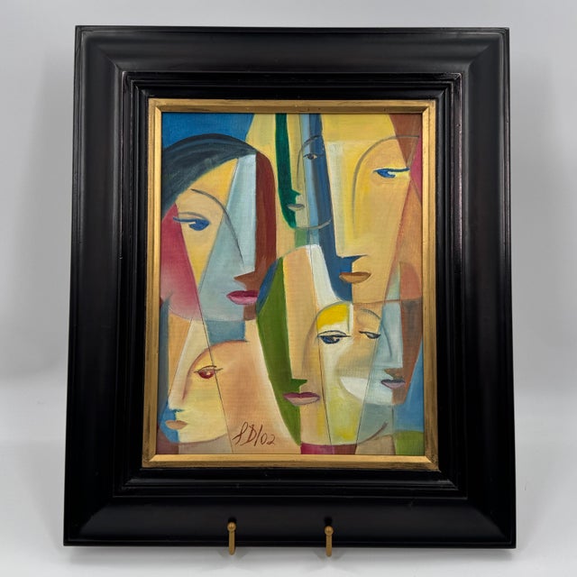 Original Cubist Portrait, Contemporary Modernist Study Painting For Sale - Image 9 of 12