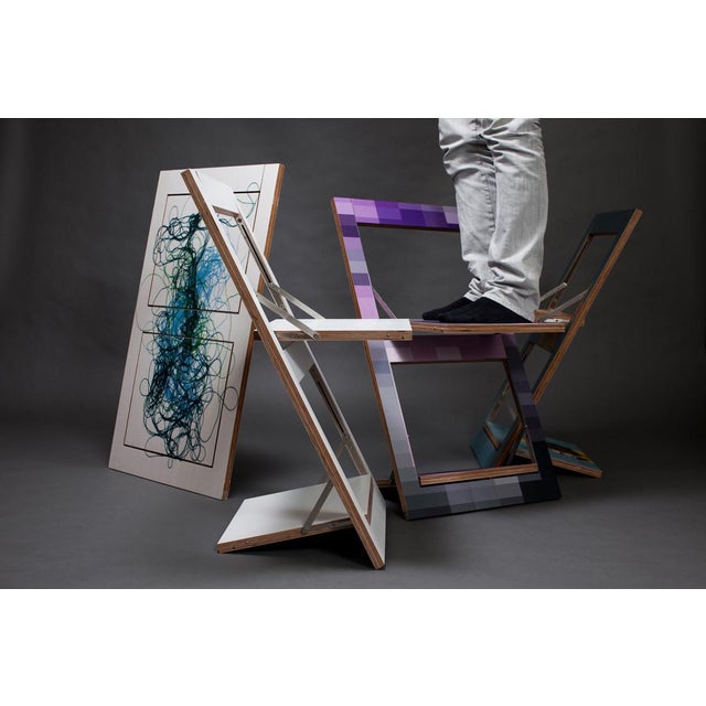 Contemporary Fläpps Wild and Free Ingrid Beddoes Folding Chair by Ambivalenz For Sale - Image 3 of 5