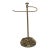 Mid 20th Century Italian Hollywood Regency Cast Brass Countertop Guest Towel Stand With Sculptural Rose Base For Sale