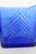 Blue Mid 20th Century Hazel Atlas Cobalt Blue Glass Chevron 3pc Set 2 Creamers and Sugar Bowl For Sale - Image 8 of 12