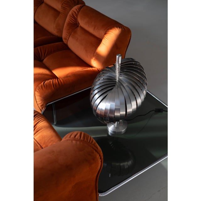 1990s Vintage Spiral Table Lamp by Henri Mathieu, 1990s For Sale - Image 5 of 7