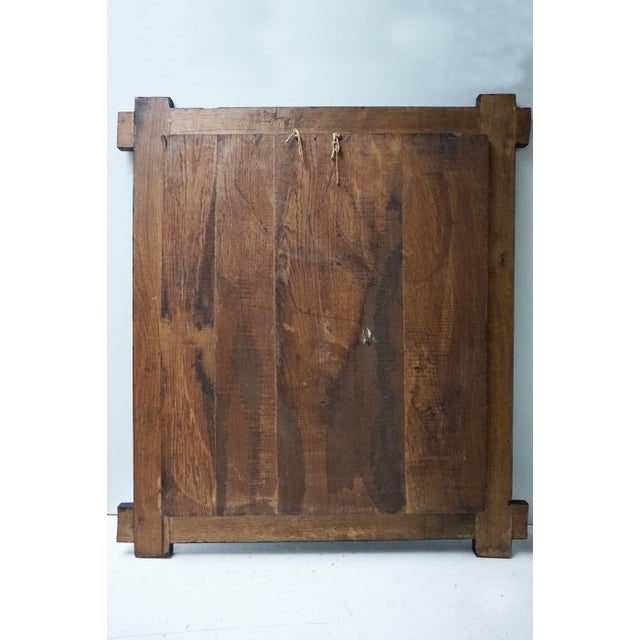 Hand Carved Wooden Bas-Relief Portrait of Peter Paul Rubens, 1950s For Sale - Image 11 of 13