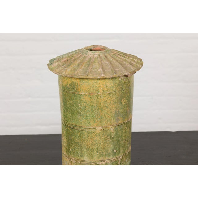 Light Green Antique Chinese Granary Jar For Sale - Image 8 of 12