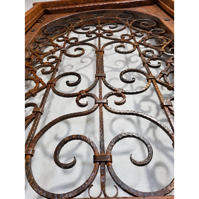 Handcrafted Solid Wood Rustic Door – Custom Mexican Design Made to Order For Sale - Image 9 of 13