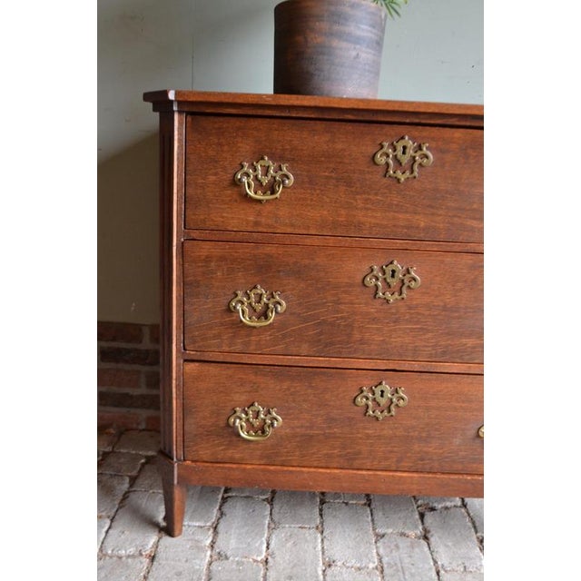 Antique Oak Chest of Drawers For Sale - Image 3 of 9