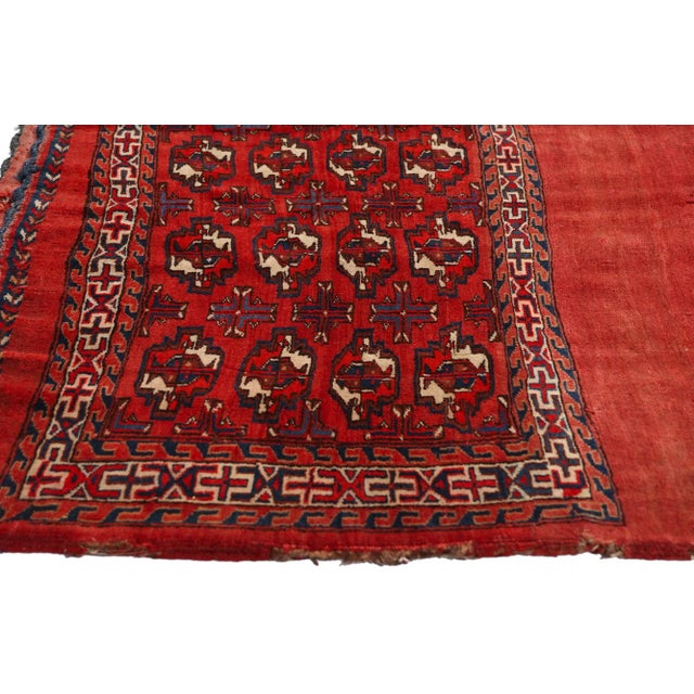 Late 19th Century Late 19th Century Turkmen Chuval Bag Face, 02'06 X 03'11 For Sale - Image 5 of 11