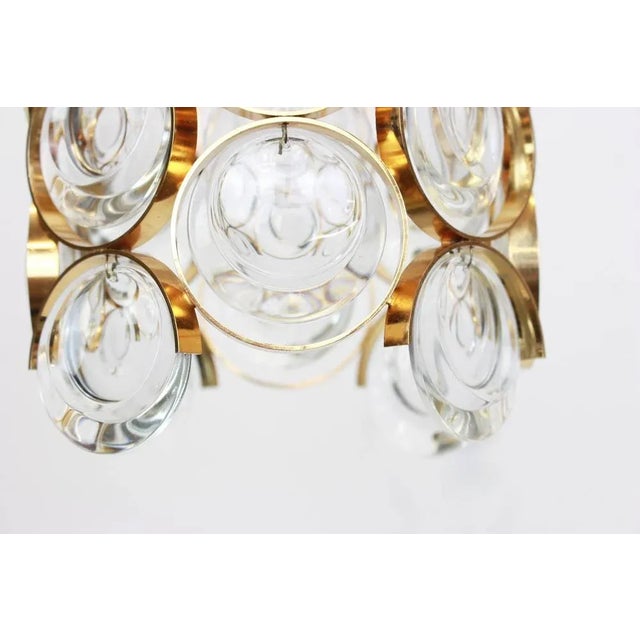 Petite German Gilded Brass Pendants by Sciolari for Palwa, 1970s, Set of 2 For Sale - Image 8 of 14