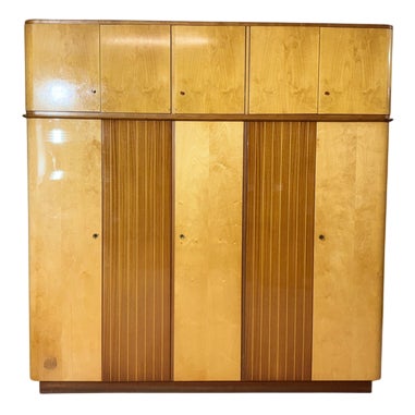 Vintage Wardrobe in Mahogany For Sale