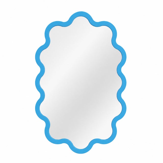 Large Contemporary Oval Wall Wavy Mirror – Hvyli Oval 90 For Sale - Image 12 of 15