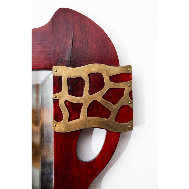 Art Nouveau Mirror by Vienna School for Nedomansky Brothers, Vienna, 1890s For Sale - Image 3 of 14