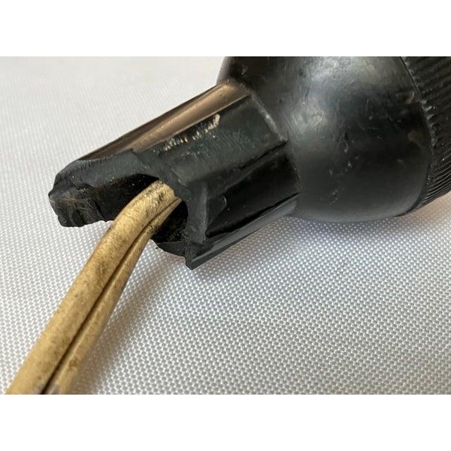 Vintage Capodimonte Porcelain Urn Lamp With Ornate Metal Base For Sale - Image 12 of 12