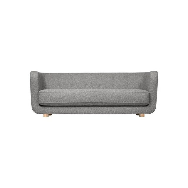 Grey and natural oak sahco zero vilhelm sofa by lassen dimensions: w 217 x d 88 x h 80 cm materials: textile, oak. Vilhelm...