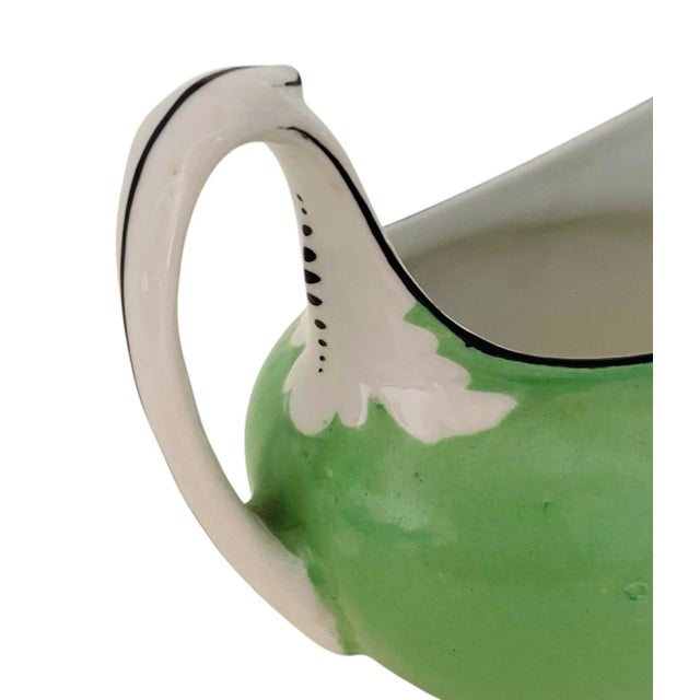 1920s Art Deco Green F & W Tea Service, Set/3 For Sale - Image 5 of 10