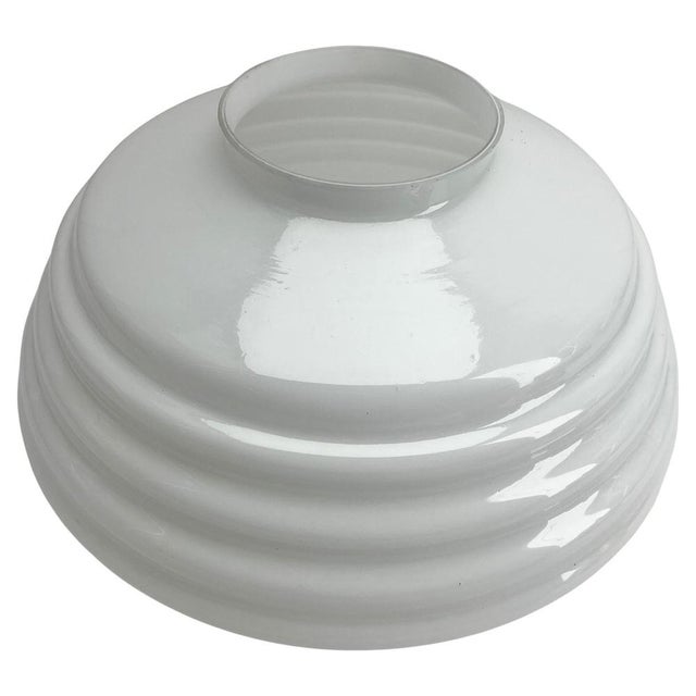 1930s Art Nouveau Opaline Ceiling Lamp, 1930s For Sale - Image 5 of 16