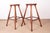 Vintage Beech and Molded Wood Stools in the style of Guillerme and Chambron, 1960s, Set of 6 For Sale - Image 6 of 18
