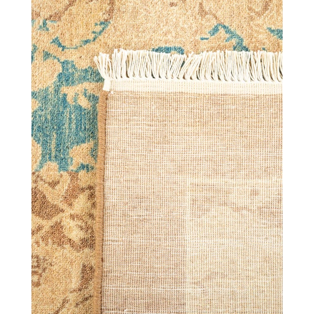 2000 - 2009 Mogul, One-of-a-Kind Hand-Knotted Area Rug - Brown, 4' 2" x 4' 3" For Sale - Image 5 of 8