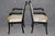 1960s 1960's Set 8 Regency Style Dolphin Head Ebonized & Gold Accent Armchairs For Sale - Image 5 of 16