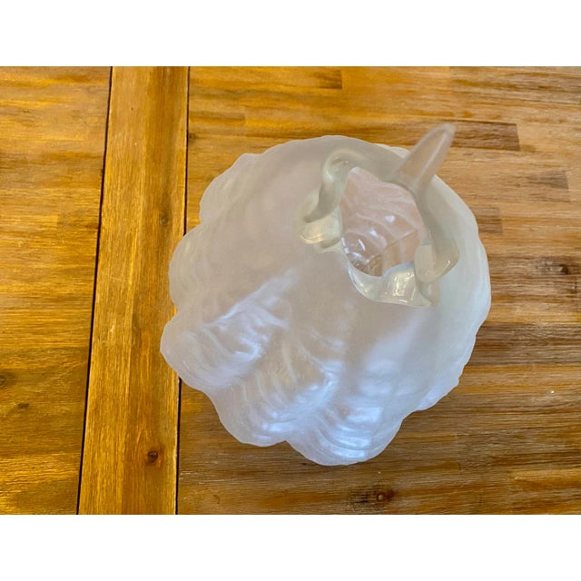 Glass Limited Series Glass Sculpture ‘Circium' in Frost by Nikolas Weinstein, a Frank Gehry Colleague For Sale - Image 7 of 11