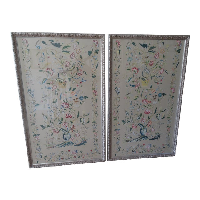 Chinoiserie Paintings by Chelsea House a Pair For Sale