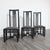 An exclusive and exceptional set of three "Tris" chairs (also known as the Tronetto model), produced by the renowned and...