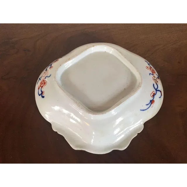 Ceramic Early 19th Century Coalport Porcelain Imari Shell Shaped Dessert Dish Rock & Tree Pattern For Sale - Image 7 of 8