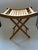 Mid 20th Century Wood Folding Stool Made in Former Yugoslavia For Sale - Image 9 of 11