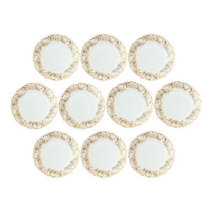 Antique Haviland Limoges Pastel Plates, Set of 10