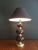 Red Glass and Brass Table Lamp, circa 1960 For Sale - Image 10 of 13