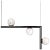 Ofione 2 Shiny Black Metal Pendant Lamp by Alabastro Italiano For Sale - Image 6 of 6