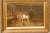 English 19th Century Oil on Canvas Farm Painting Depicting Calves and Chickens For Sale In Atlanta - Image 6 of 9